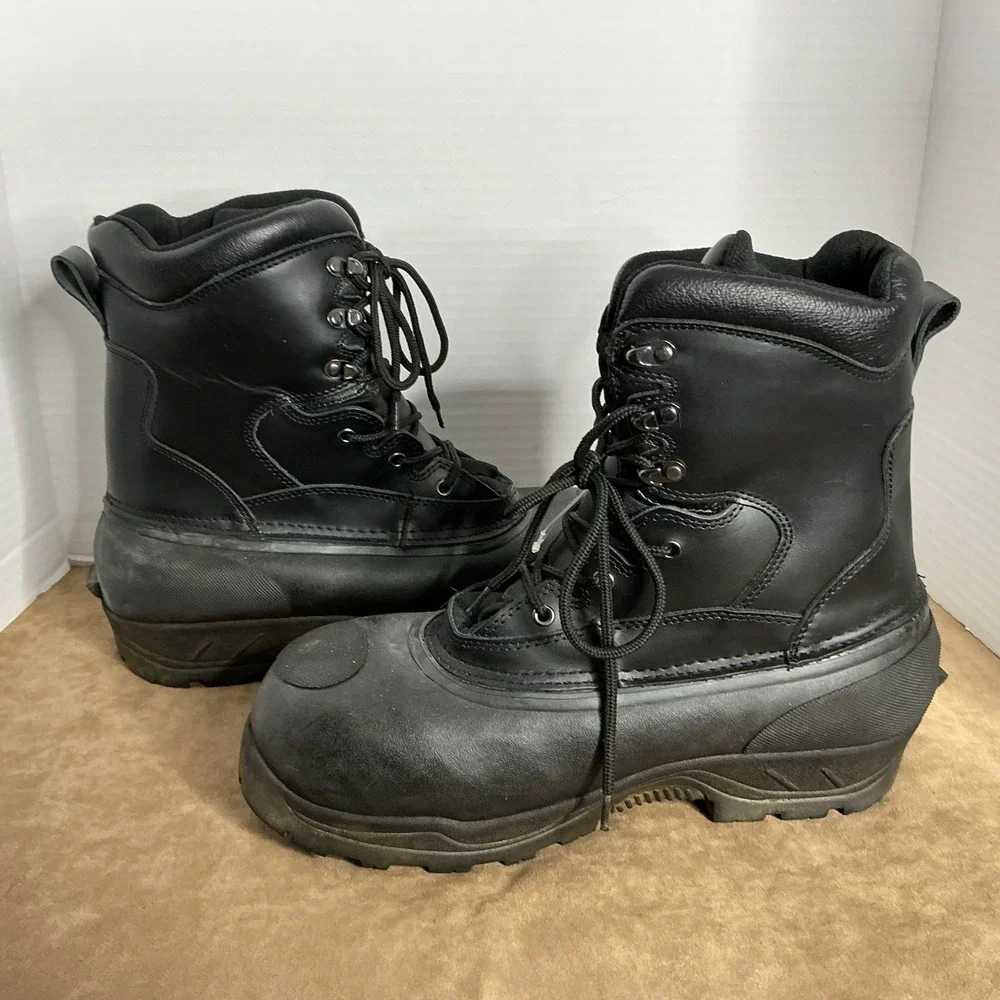 Exclusive Snow Gear Chet's Safety Work Boots Men's 11 Leather ASTM‎ EH Winter
